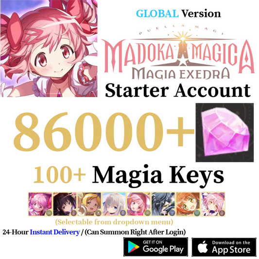 [GLOBAL] [INSTANT] (BUY 2 GET 3) 10000-86000+ Magica Stones, 11+ Magia Keys | Puella Magi Madoka Magica Magia Exedra Starter Reroll Account