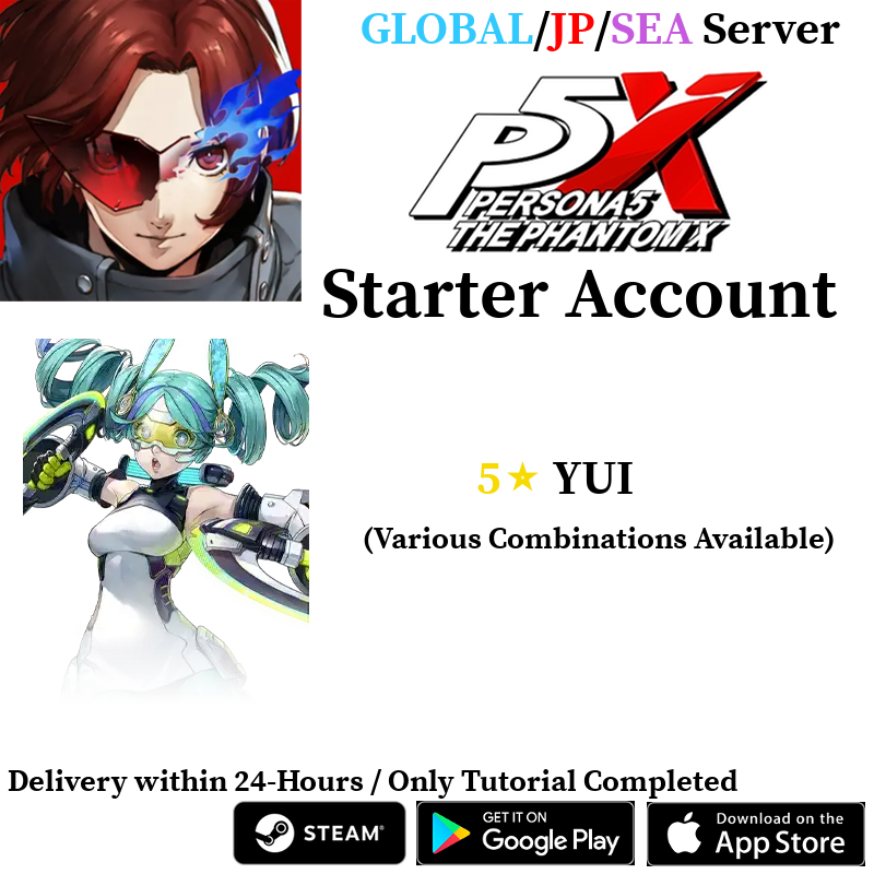 [GLOBAL/JP/SEA]  5⭐ YUI Combos | Persona 5: The Phantom X Starter Account