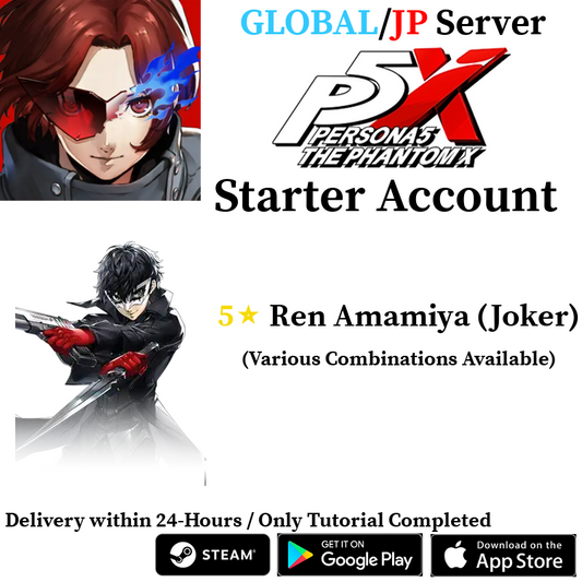 [GLOBAL/JP/SEA]  5⭐ Ren Amamiya Joker Combos | Persona 5: The Phantom X Starter Account
