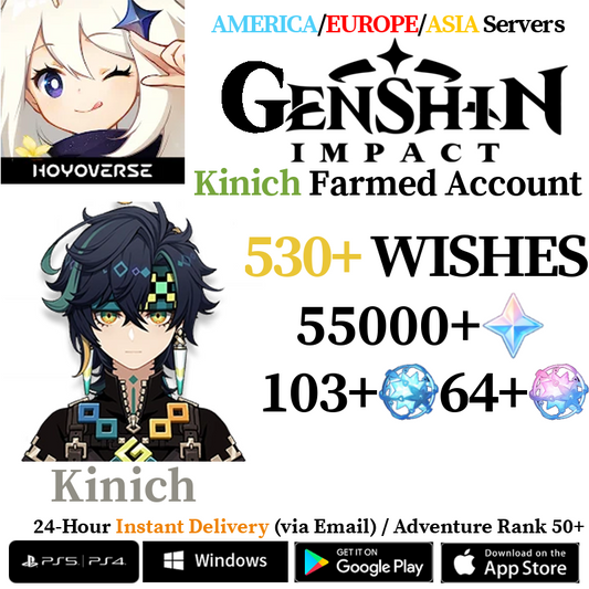 [AMERICA/EUROPE/ASIA] [INSTANT] Kinich Genshin Impact Primogems Fates Reroll Account