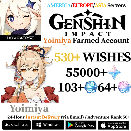 [AMERICA/EUROPE/ASIA] [INSTANT] Yoimiya Genshin Impact Primogems Fates Reroll Account