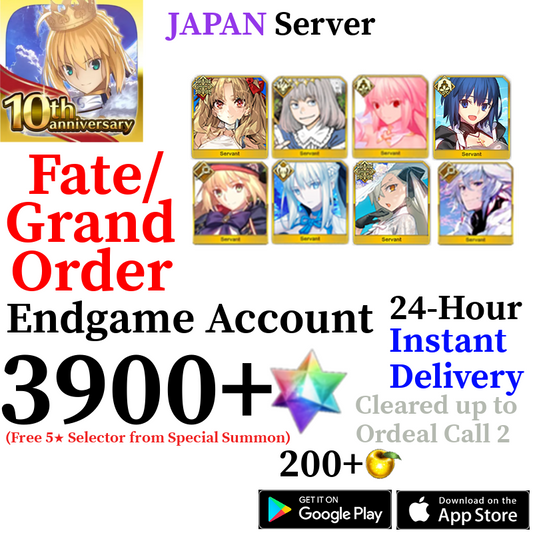 [JP] [INSTANT] Space Ereshkigal + Morgan + Ciel + U-Olga Marie + Arcueid + Oberon + Castoria + 3900+ SQ Fate Grand Order FGO Quartz Account