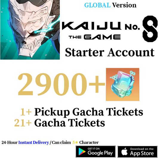 [GLOBAL] [INSTANT] 2900+ Crystals | Kaiju No. 8 The Game Starter Reroll Account