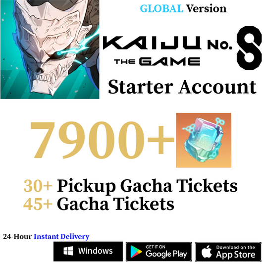 [GLOBAL] [INSTANT] 7900+ Crystals | Kaiju No. 8 The Game Starter Reroll Account