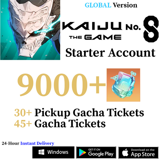 [GLOBAL] [INSTANT] 9000+ Crystals | Kaiju No. 8 The Game Starter Reroll Account