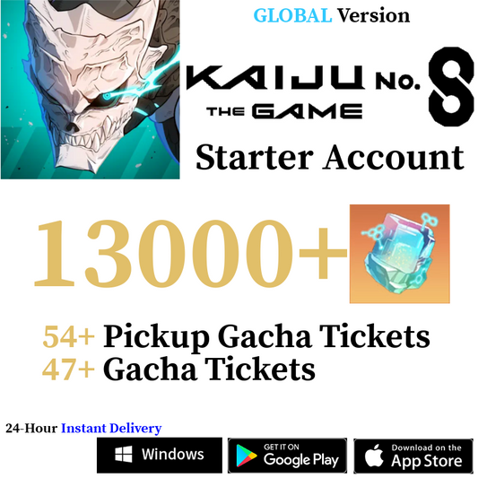 [GLOBAL] [INSTANT] 10000-13000+ Crystals | Kaiju No. 8 The Game Starter Reroll Account