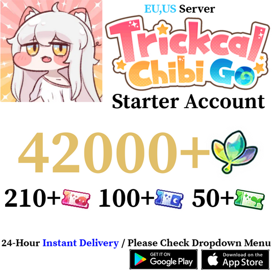 [EU,US Server] [INSTANT] 2100-42000+ Crystals | Trickcal: Chibi Go Starter Reroll Account