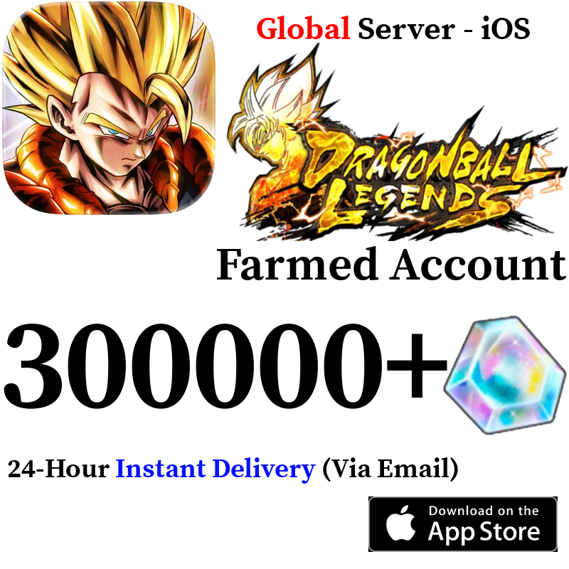 [GLOBAL - IOS][INSTANT] 55000-300000+ Chrono Crystals DRAGON BALL Legends Farmed Account (Copy)