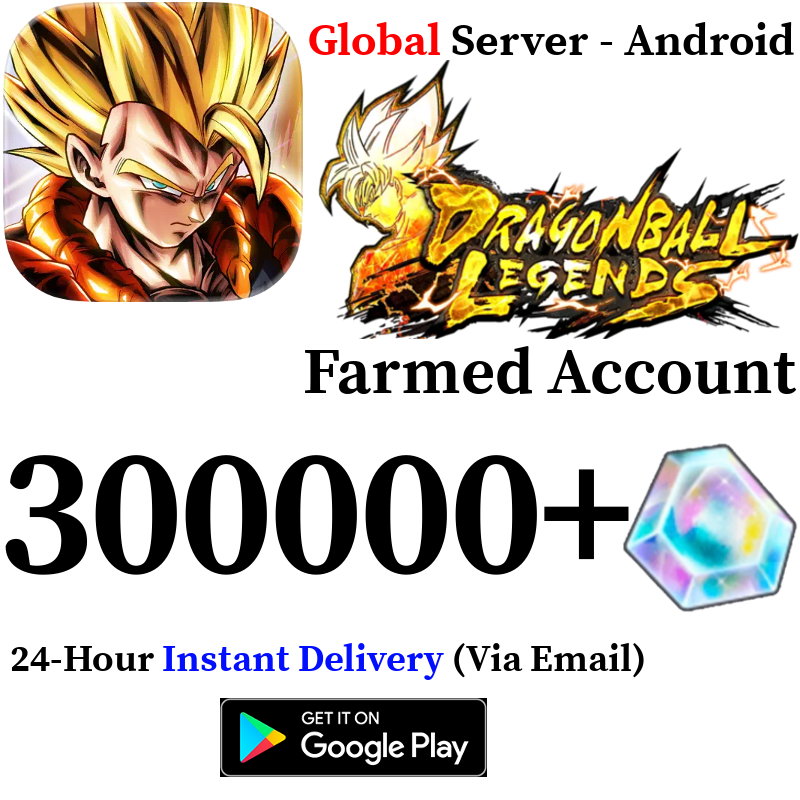 [GLOBAL - ANDROID][INSTANT] 55000-300000+ Chrono Crystals DRAGON BALL Legends Farmed Account
