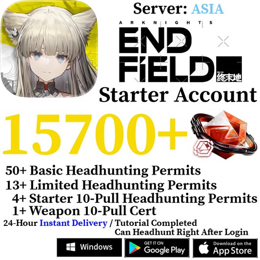 [ASIA] [INSTANT] 2600-15700+ Oroberyl | Arknights: Endfield Starter Reroll Account