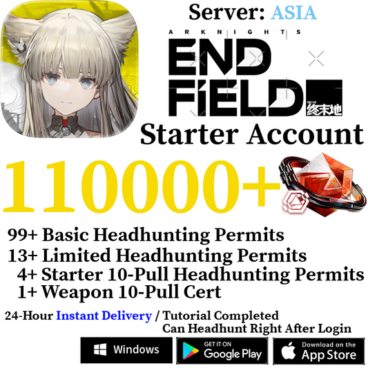[ASIA] [INSTANT] 2600-110000+ Oroberyl | Arknights: Endfield Starter Reroll Account