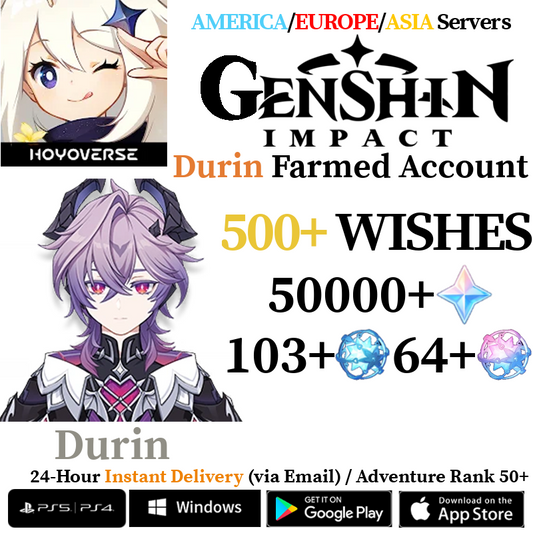 [AMERICA/EUROPE/ASIA] [INSTANT] Durin Genshin Impact Primogems Fates Reroll Account