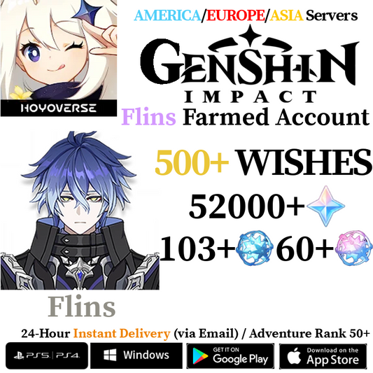 [AMERICA/EUROPE/ASIA] [INSTANT] Flins Genshin Impact Primogems Fates Reroll Account