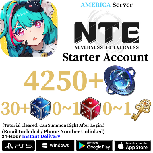 [AMERICA] [INSTANT] 4200+ Annulith | Neverness to Everness NTE Starter Reroll Account