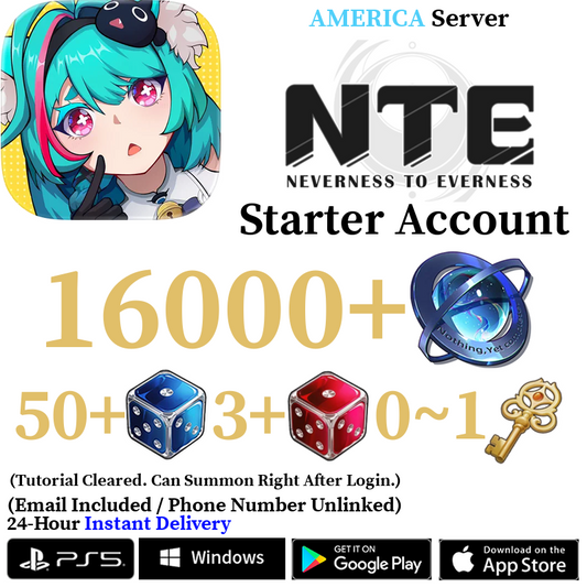 [AMERICA] [INSTANT] 4200-16000+ Annulith | Neverness to Everness NTE Starter Reroll Account