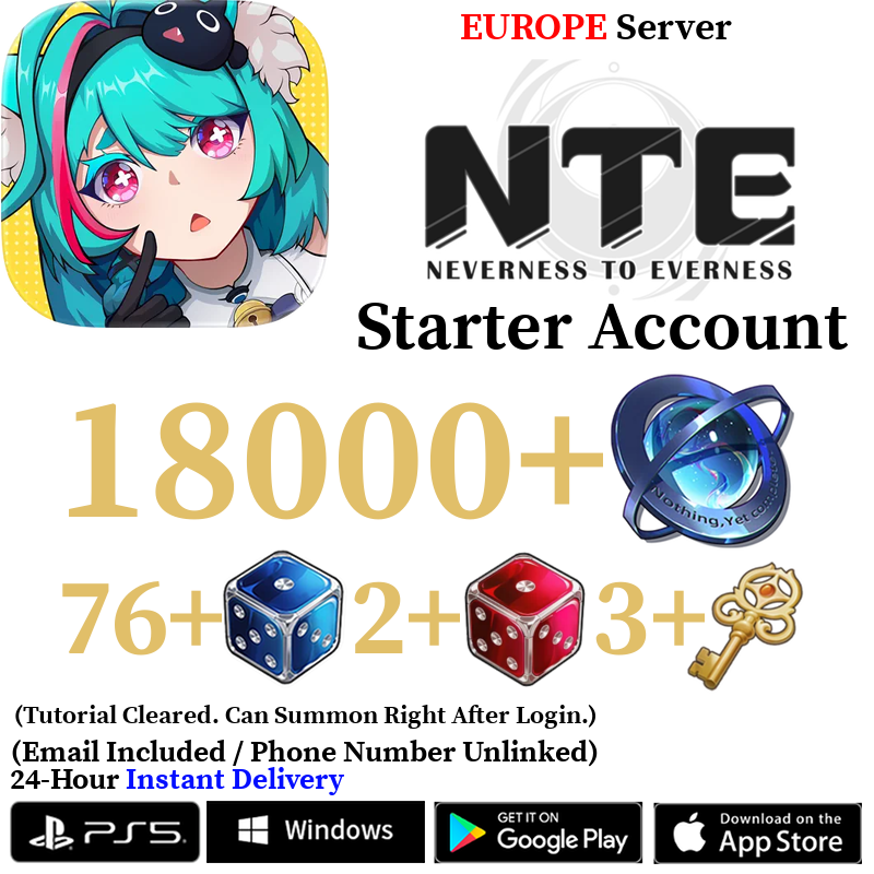 [EUROPE] [INSTANT] 4200-18000+ Annulith | Neverness to Everness NTE Starter Reroll Account