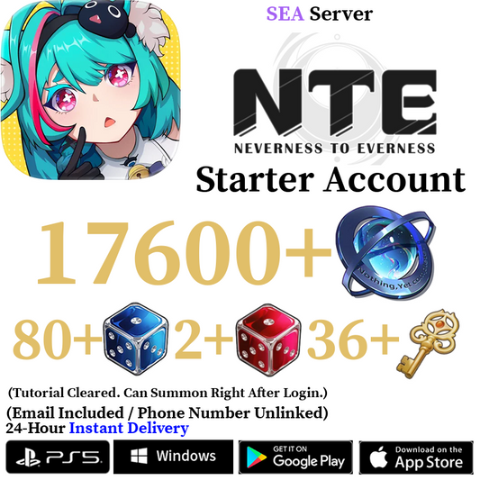 [SEA] [INSTANT] 4200-17600+ Annulith | Neverness to Everness NTE Starter Reroll Account