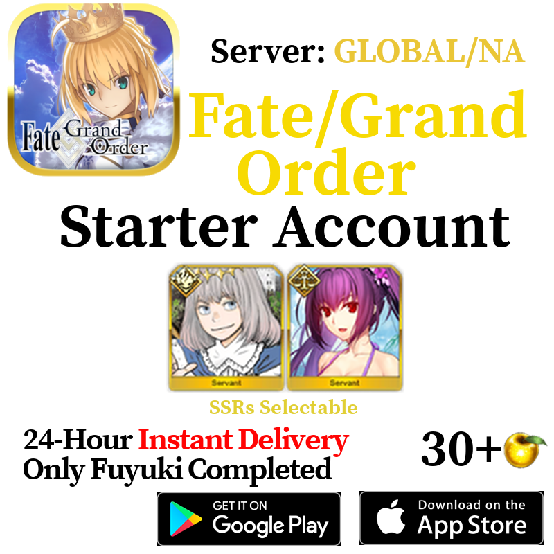 [ENGLISH/GLOBAL/NA][INSTANT] Oberon Skadi Fate Grand Order FGO Starter Account Fuyuki