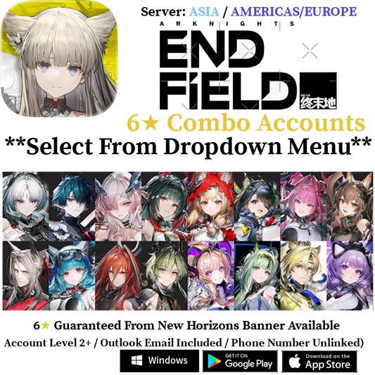 [AMERICAS/EUROPE / ASIA] [INSTANT] 6★ Operator Combos Arknights: Endfield Starter Account