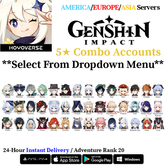 [AMERICA/EUROPE/ASIA] Lauma Mavuika Citlali Mizuki Chasca Mualani + More | Genshin Starter Account