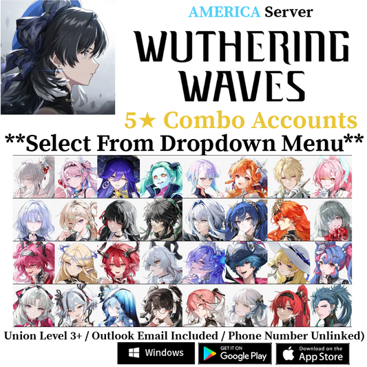 [AMERICA/NA] Hiyuki Lynae Aemeath Chisa Augusta Cartethyia Starter Account Wuthering Waves Starter Account