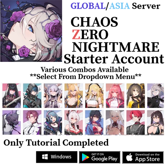 [GLOBAL/ASIA] 5⭐ Combos | Chaos Zero Nightmare CZN Starter Account