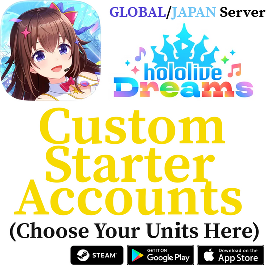 [GLOBAL/JP] Custom Selective Starter Accounts hololive Dreams Holodori