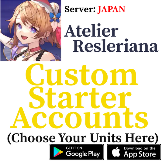 [JP] Custom Selective Starter Accounts Atelier Resleriana: Forgotten Alchemy & the Liberator of Polar Night