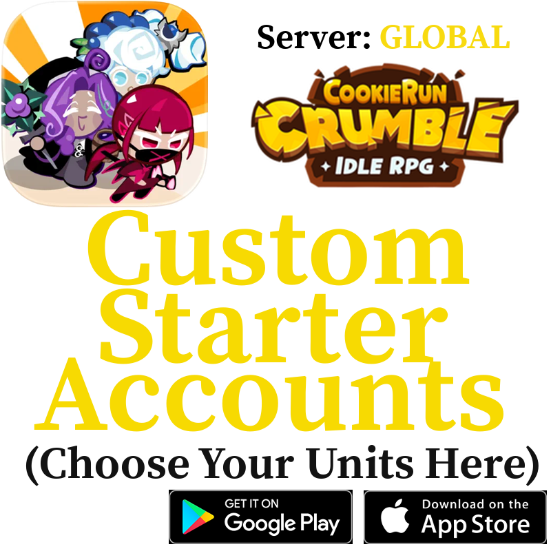[GLOBAL] Custom Selective Starter Accounts Cookie Run: Crumble