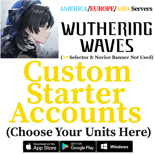 [AMERICA/EUROPE/ASIA/TAIWAN/SEA] Custom Selective Starter Accounts Wuthering Waves