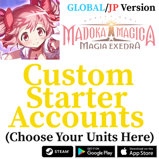 [GLOBAL/JP] Custom Selective Starter Accounts Puella Magi Madoka Magica Magia Exedra
