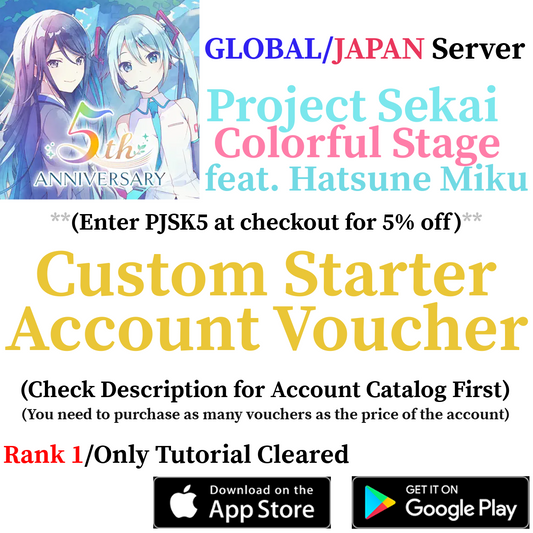 [GLOBAL/JP] [INSTANT] 4* Combo Custom Starter Accounts Voucher Code | Project Sekai Colorful Stage (pjsekai.moe)
