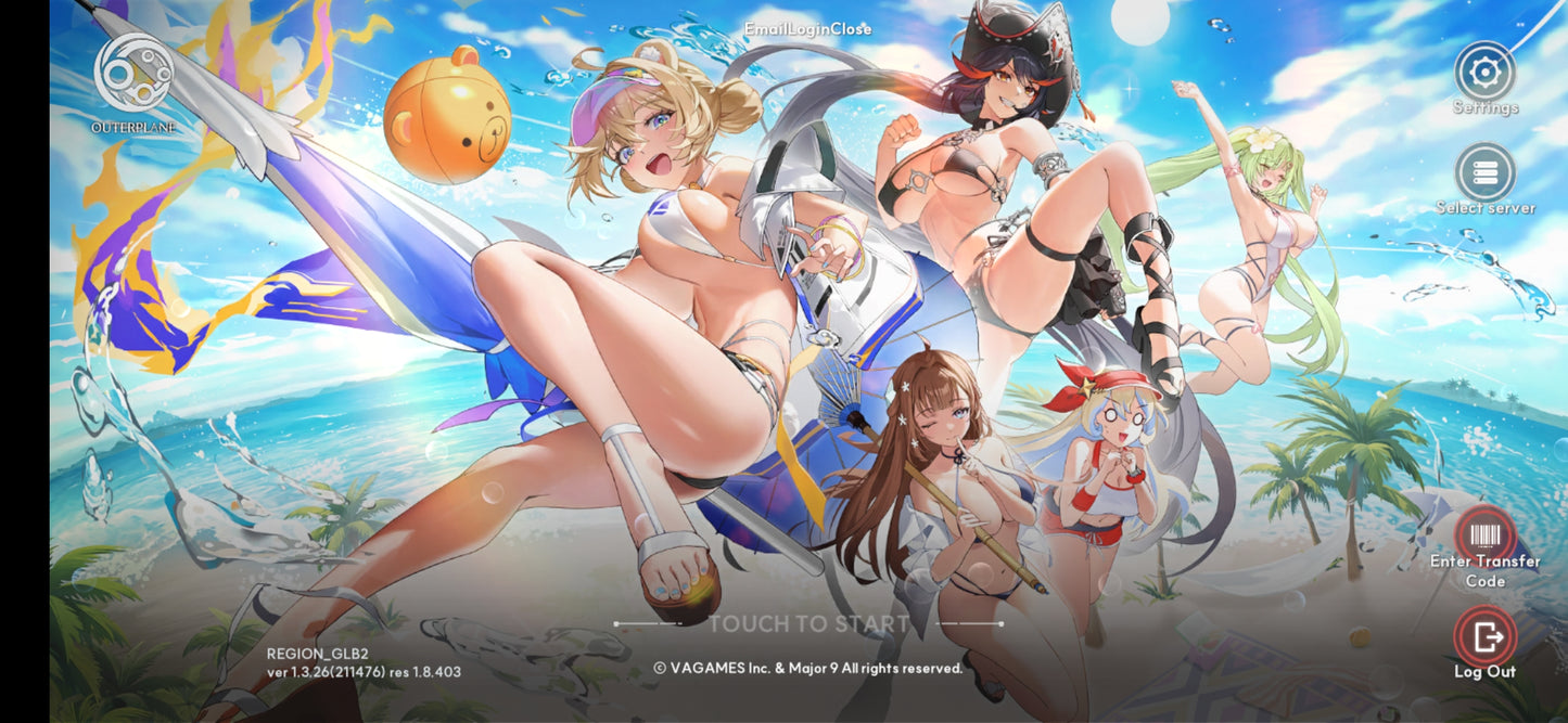 [GLOBAL 2 Server] [INSTANT] 40000-95000+ Gems | OUTERPLANE Starter Reroll Account