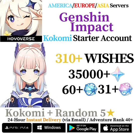 [AMERICA/EUROPE/ASIA] [INSTANT] Kokomi Genshin Impact Primogems Fates Reroll Account - Skye1204 Gaming Shop