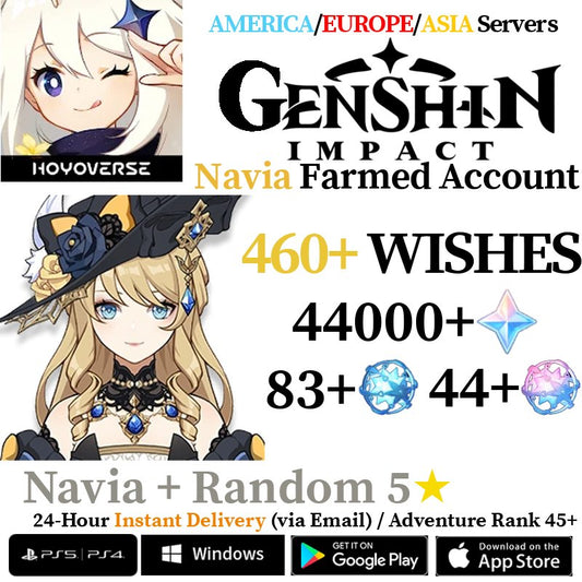 [AMERICA/EUROPE/ASIA] [INSTANT] Navia Genshin Impact Primogems Fates Reroll Account - Skye1204 Gaming Shop