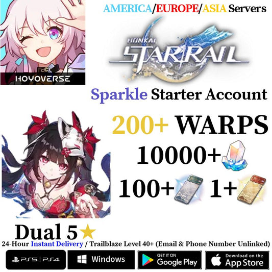[AMERICA/EUROPE/ASIA] [INSTANT] Sparkle Honkai: Star Rail Farmed Account - Skye1204 Gaming Shop