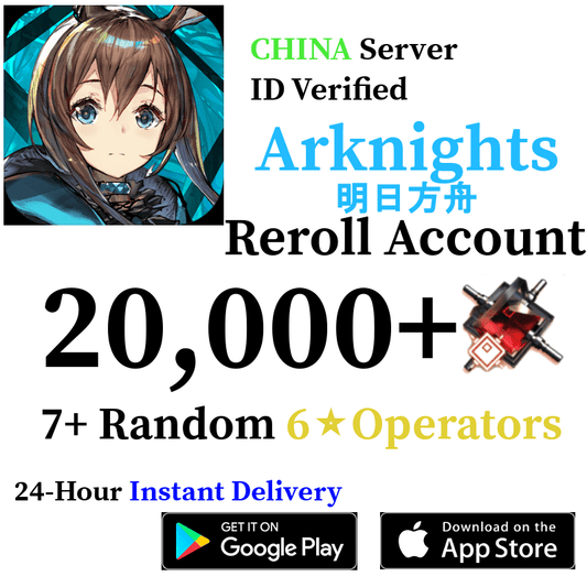 [CN] [INSTANT] 7+ Random 6-star Operators | Arknights Farmed Account - Skye1204 Gaming Shop