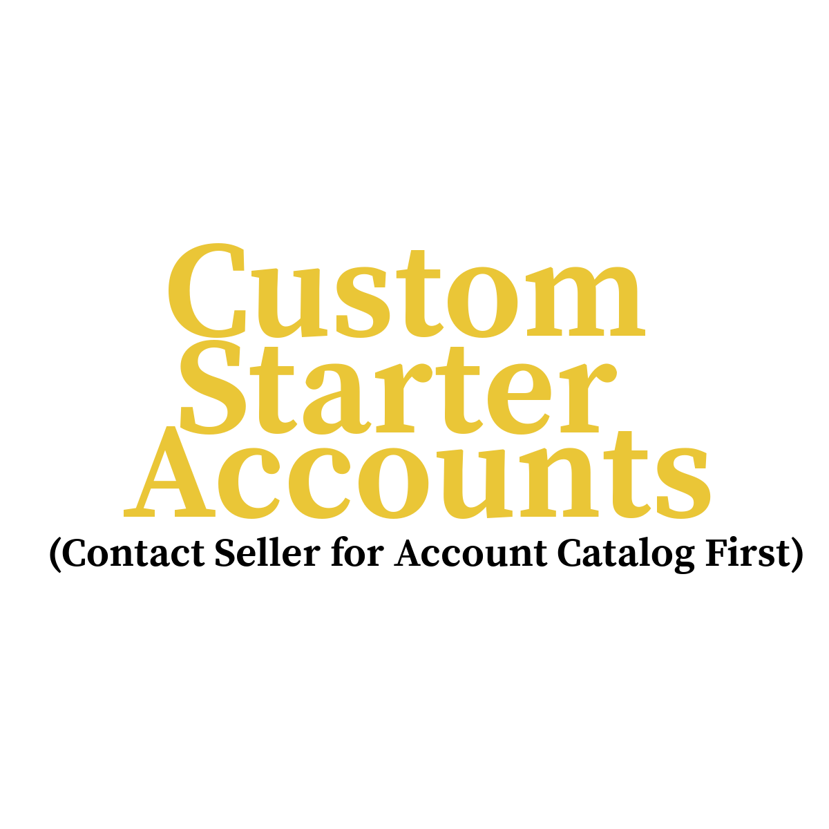 Custom Order Account - Skye1204 Gaming Shop
