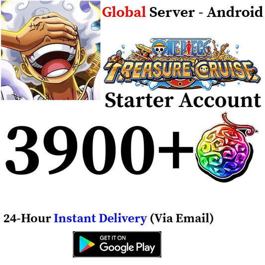 [GLOBAL - Android][INSTANT] 3900+ Gems ONE PIECE Treasure Cruise Starter Reroll Account - Skye1204 Gaming Shop