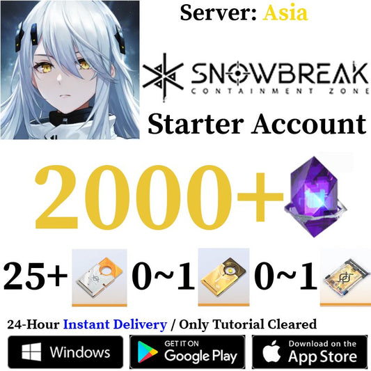 [Global - Asia Server] [INSTANT] (BUY 2 GET 3) 2000+ DigiCash 25+ Recruitment Tickets | Snowbreak: Containment Zone Starter Reroll Account (Copy) - Skye1204 Gaming Shop