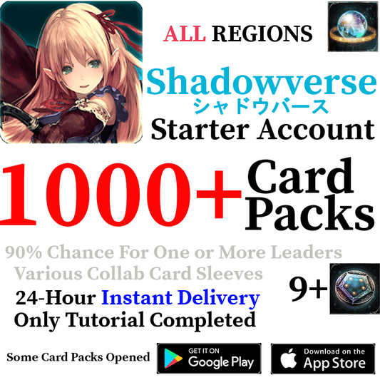 [GLOBAL] [INSTANT] 1000+ Card Pack Tickets | Shadowverse CCG Starter Reroll Account - Skye1204 Gaming Shop