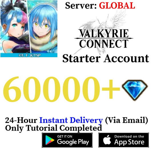 [GLOBAL] [INSTANT] 60000+ Gems Valkyrie Connect Starter Reroll Fresh Account - Skye1204 Gaming Shop