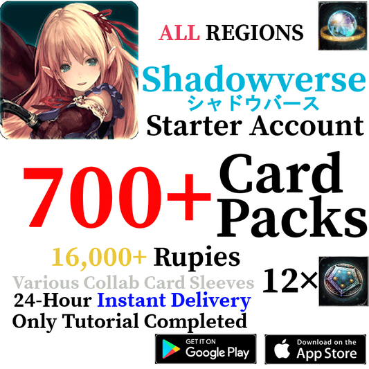 [GLOBAL] [INSTANT] 700+ Card Packs | Shadowverse CCG Starter Account - Skye1204 Gaming Shop