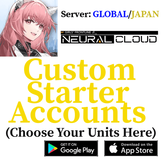 [GLOBAL/JP] Custom Selective Starter Accounts Catalog Girls' Frontline: Project Neural Cloud - Skye1204 Gaming Shop