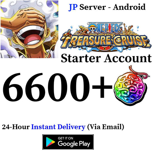 [JP - Android][INSTANT] 6600+ Gems ONE PIECE Treasure Cruise Starter Reroll Account - Skye1204 Gaming Shop