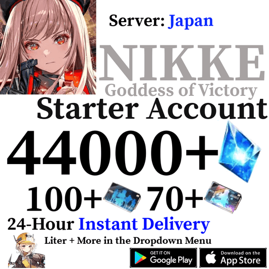 [JP] [INSTANT] 44000+ Gems GODDESS OF VICTORY: NIKKE Starter Reroll Account - Skye1204 Gaming Shop