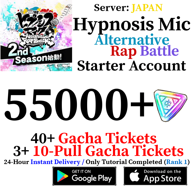 [JP] [INSTANT] 55000+ Gems | Hypnosis Mic -Alternative Rap Battle- Hyp ...