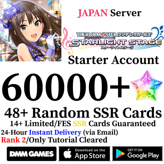 [JP] [INSTANT] 60000+ Star Jewels | Idolmaster Cinderella Girls Starlight Stage iDOLM@STER Deresute Reroll Starter Account - Skye1204 Gaming Shop