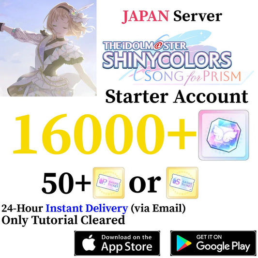 [JP] [INSTANT] (BUY 2 GET 3) 16000+ Gems | Idolmaster Shiny Colors Song for Prism Shanison Shinymas iDOLM@STER Reroll Starter Account - Skye1204 Gaming Shop