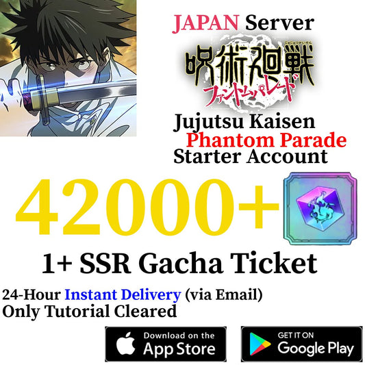 [JP] [INSTANT] (BUY 2 GET 3) 42000+ Gems | Jujutsu Kaisen Phantom Parade Starter Account - Skye1204 Gaming Shop